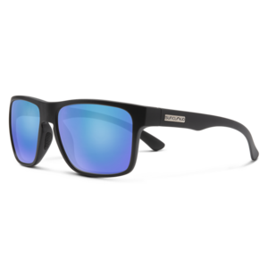 Suncloud Rambler Matte Black / Polar Blue Mirror