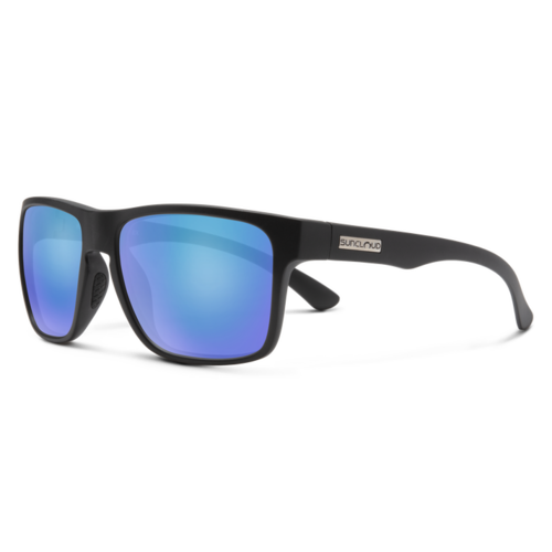 Suncloud Rambler Matte Black / Polar Blue Mirror