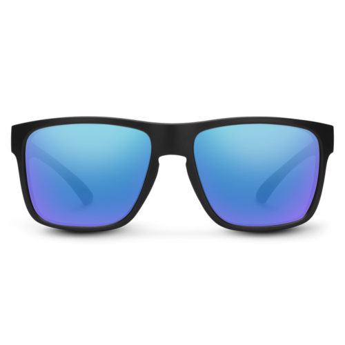 Suncloud Rambler Matte Black / Polar Blue Mirror