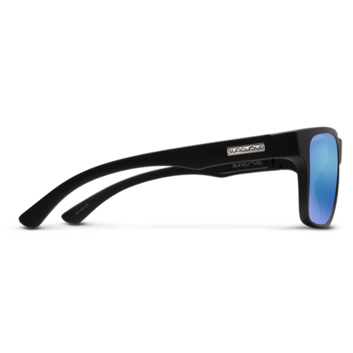 Suncloud Rambler Matte Black / Polar Blue Mirror