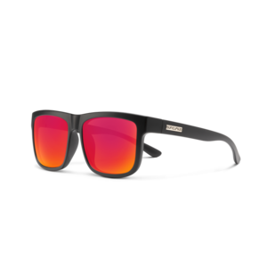 Suncloud Quiver Matte Black / Polar Red Mirror