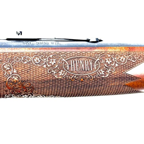 Henry Repeating Arms Co. 30-30 H024, Brass Receiver and Barrel Band, SideGate, Fancy Walnut, Unfired