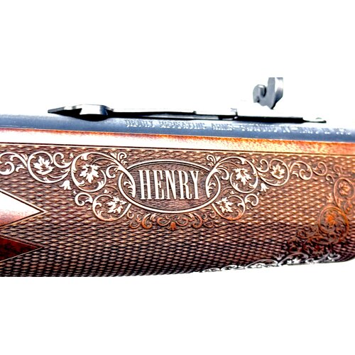 Henry Repeating Arms Co. 30-30 H024, Brass Receiver and Barrel Band, SideGate, Fancy Walnut, Unfired