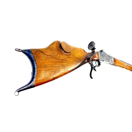 J Kugler Schuetzen Rifle 8.15x46R, Martini Style Action, Very Good Condition, Circa 1908-20