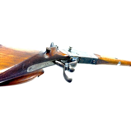 J Kugler Schuetzen Rifle 8.15x46R, Martini Style Action, Very Good Condition, Circa 1908-20
