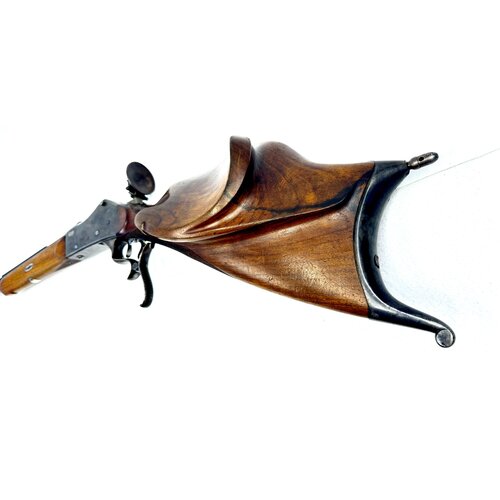 J Kugler Schuetzen Rifle 8.15x46R, Martini Style Action, Very Good Condition, Circa 1908-20
