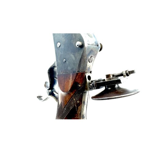 J Kugler Schuetzen Rifle 8.15x46R, Martini Style Action, Very Good Condition, Circa 1908-20
