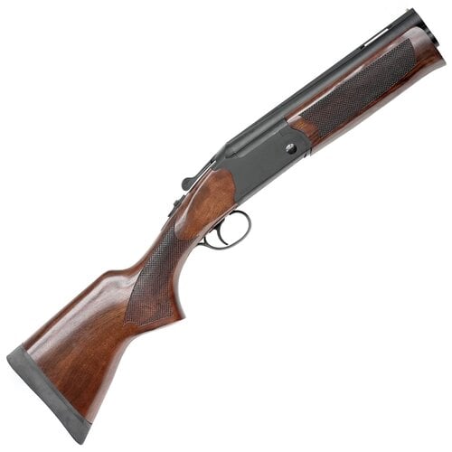 Sulun SS-211 12 Gauge 3" O/U Shotgun Black 9.8" barrel, Walnut stock, 23" Overall, Interchangeable Chokes Sulun SS-211 12 Gauge 3" O/U Shotgun Black 9.8" barrel, Walnut stock, 23" Overall, Interchangeable Chokes