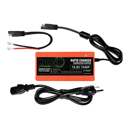 Norsk Rapid 7A 16.8V Charger for Lithium Battery 20AH 14.8V & 32AH 16.8V