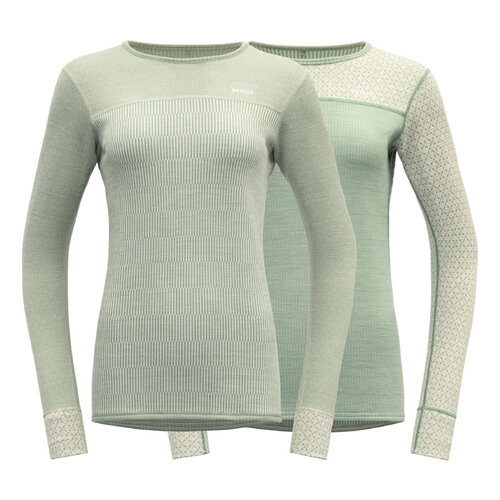 Devold of Norway Women's Kvitegga Merino 230 Cross Neck - Reversible!