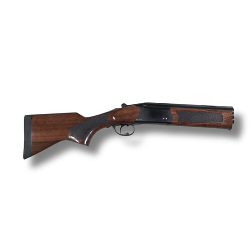 Sulun SS-211 12 Gauge 3" O/U Shotgun Black 9.8" barrel, Walnut stock, 23" Overall, Interchangeable Chokes Sulun SS-211 12 Gauge 3" O/U Shotgun Black 9.8" barrel, Walnut stock, 23" Overall, Interchangeable Chokes