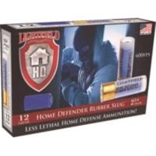 Lightfield Home Defender Rubber Slug Home Defense Ammunition 12 Gauge 2 3/4" 600 FPS Lightfield Home Defender Rubber Slug Home Defense Ammunition 12 Gauge 2 3/4" 600 FPS