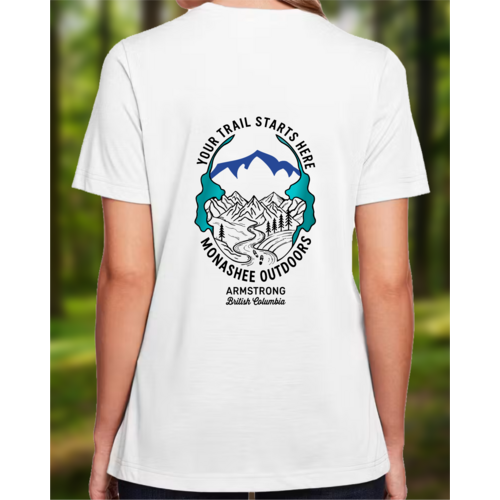 Monashee Outdoors Your Trail Starts Here T-Shirt Monashee Outdoors Your Trail Starts Here T-Shirt