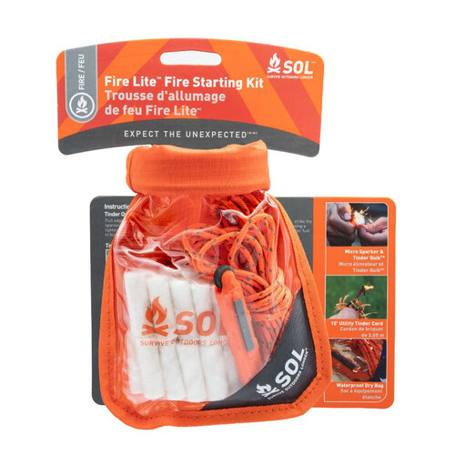SOL SOL Fire Lite Fire Starting Kit SOL SOL Fire Lite Fire Starting Kit