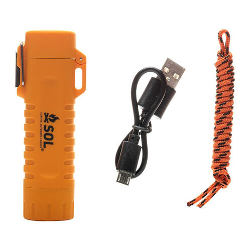SOL Fuel Free Lighter, Plasma with Flashlight USB Rechargable SOL Fuel Free Lighter, Plasma with Flashlight USB Rechargable