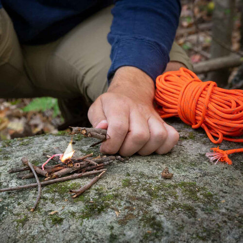 SOL Fire Lite 550 Reflective Tinder Cord 50 Ft. SOL Fire Lite 550 Reflective Tinder Cord 50 Ft.