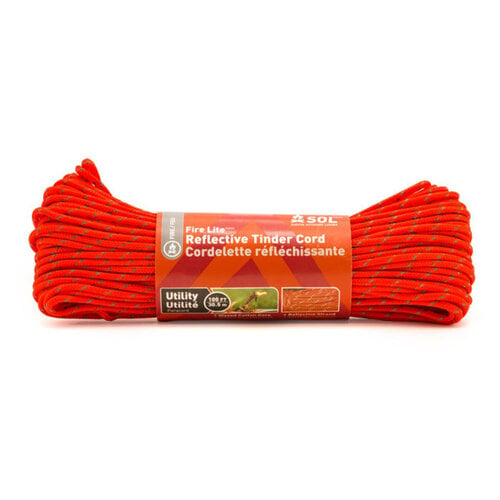 SOL Utillity Fire Lite Reflective Tinder Cord 100ft