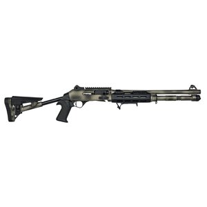 Federation Firearms SA-4 Competition Distressed Grey 12 Gauge 3" Semi Auto, Aluminum M-LOK Handguard, Dual Piston Gas System, 18.7" Ported Barrel, AFG, Picatinny Barrel Band, Shell Holder, Adj Stock, Ghost Ring Sights, SA4