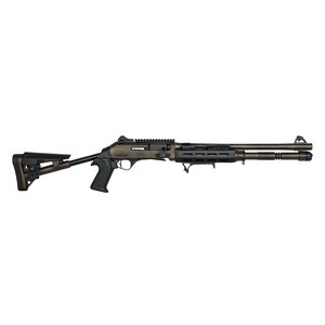 Federation Firearms SA-4 Competition Distressed Bronze 12 Gauge 3" Semi Auto, Aluminum M-LOK Handguard, Dual Piston Gas System, 18.7" Ported Barrel, AFG, Picatinny Barrel Band, Shell Holder, Adj Stock, Ghost Ring Sights, SA4 Federation Firearms SA-4 Competition Distressed Bronze 12 Gauge 3" Semi Auto, Aluminum M-LOK Handguard, Dual Piston Gas System, 18.7" Ported Barrel, AFG, Picatinny Barrel Band, Shell Holder, Adj Stock, Ghost Ring Sights, SA4