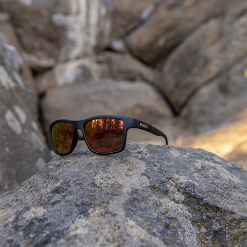 Suncloud A-Team Matte Black/Polar Red Mirror