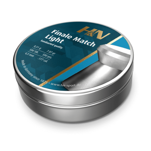 H&N Finale Match Light Airgun Pellets .177, 7.87 gr 500 pcs H&N Finale Match Light Airgun Pellets .177, 7.87 gr 500 pcs