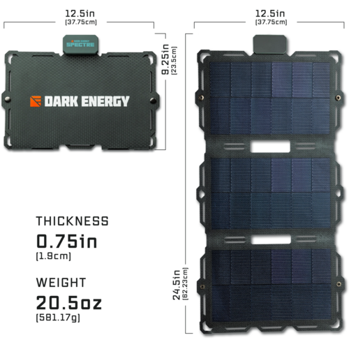 Dark Energy Spectre Solar Panel 18W Folding - Orange Dark Energy Spectre Solar Panel 18W Folding - Orange