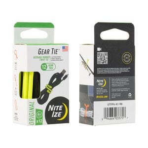 Nite Ize Gear Tie Pro Pack Reusable Rubber Twist Tie 6" Pack of 12 assorted colours Nite Ize Gear Tie Pro Pack Reusable Rubber Twist Tie 6" Pack of 12 assorted colours