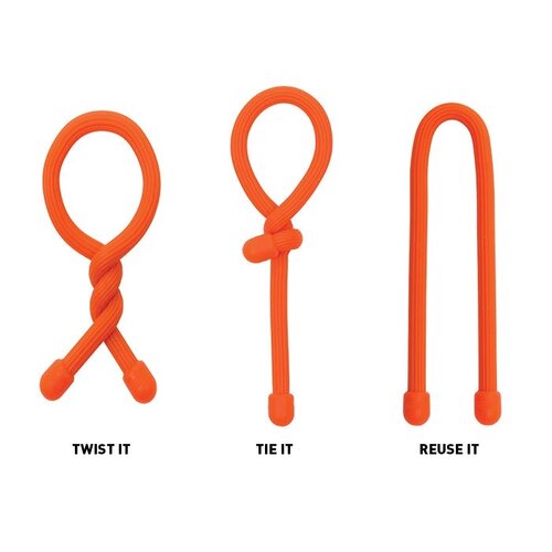 Nite Ize Gear Tie Pro Pack Reusable Rubber Twist Tie 6" Pack of 12 assorted colours Nite Ize Gear Tie Pro Pack Reusable Rubber Twist Tie 6" Pack of 12 assorted colours