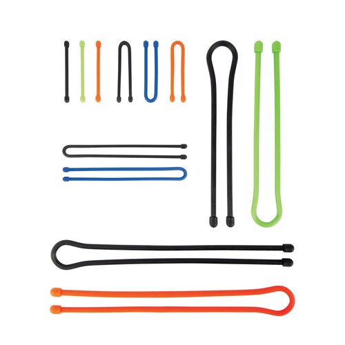 Nite Ize Gear Tie Reusable Rubber Twist Tie Assorted 8 Pack