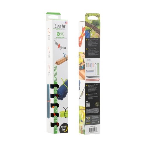 Nite Ize Gear Tie Reusable Rubber Twist Tie Assortment 12 Pack Nite Ize Gear Tie Reusable Rubber Twist Tie Assortment 12 Pack