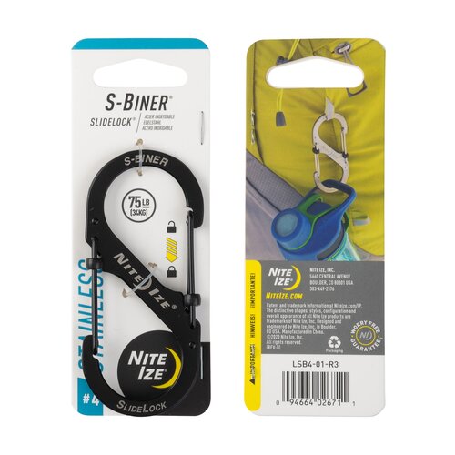 Nite Ize S-Biner Slidelock - Black Nite Ize S-Biner Slidelock - Black