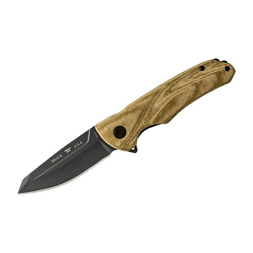 Buck Sprint Ops Reverse Tanto Blade S35VN Green Micarta Handle Buck Sprint Ops Reverse Tanto Blade S35VN Green Micarta Handle