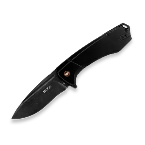 Buck Ruckus Framelock Black Anodized Handle, Copper Accent Buck Ruckus Framelock Black Anodized Handle, Copper Accent