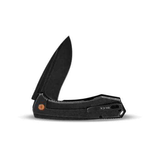 Buck Ruckus Framelock Black Anodized Handle, Copper Accent Buck Ruckus Framelock Black Anodized Handle, Copper Accent