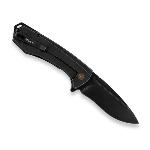Buck Ruckus Framelock Black Anodized Handle, Copper Accent Buck Ruckus Framelock Black Anodized Handle, Copper Accent