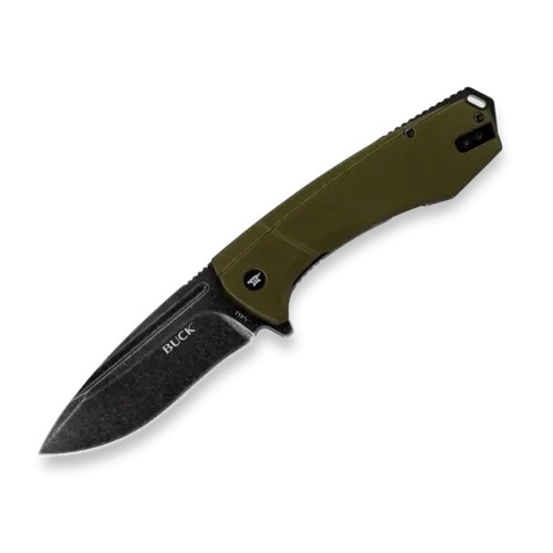 Buck Ruckus Framelock OD Green Anodized Handle Buck Ruckus Framelock OD Green Anodized Handle