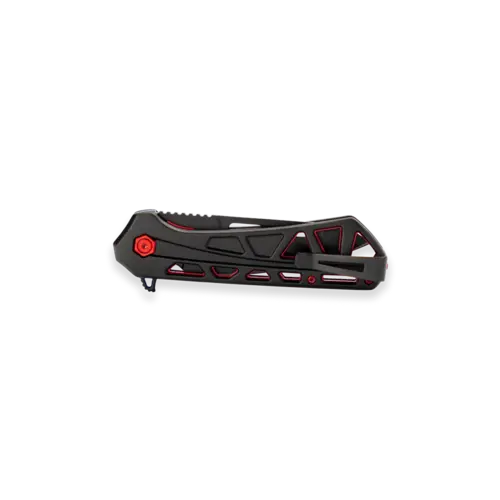 Buck Trace Ops Drop Point Black / Red Folder, Large Buck Trace Ops Drop Point Black / Red Folder, Large