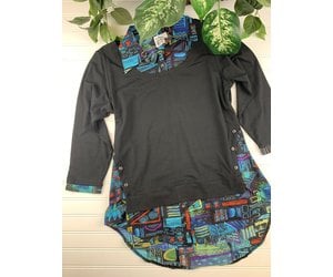 Parsley & Sage Eileen Woven Zippered Tunic (23W250T17P) MULTI