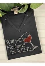 Isaac's Isaac's Will Sell Husband Wine Tee