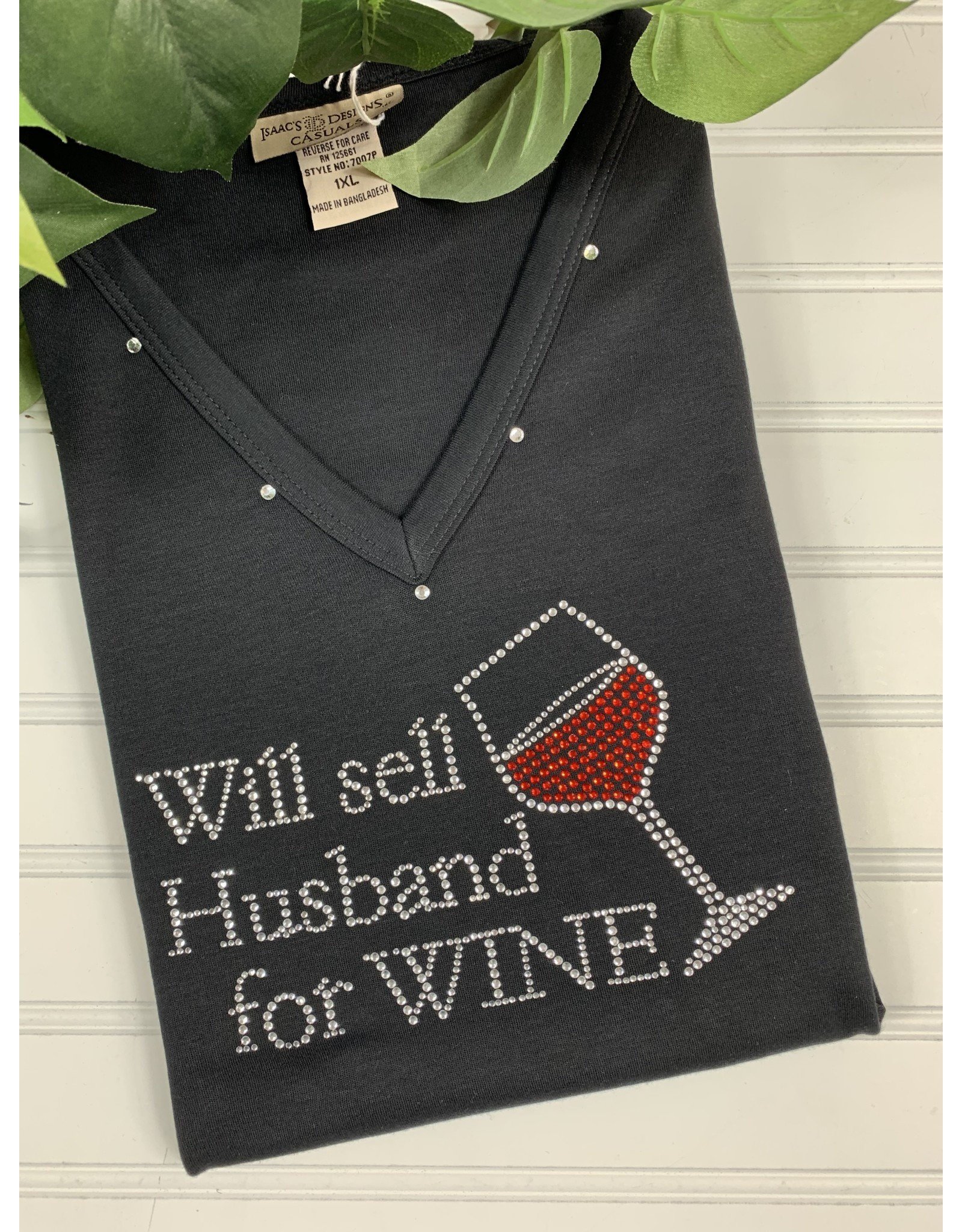 Isaac's Isaac's Will Sell Husband Wine Tee