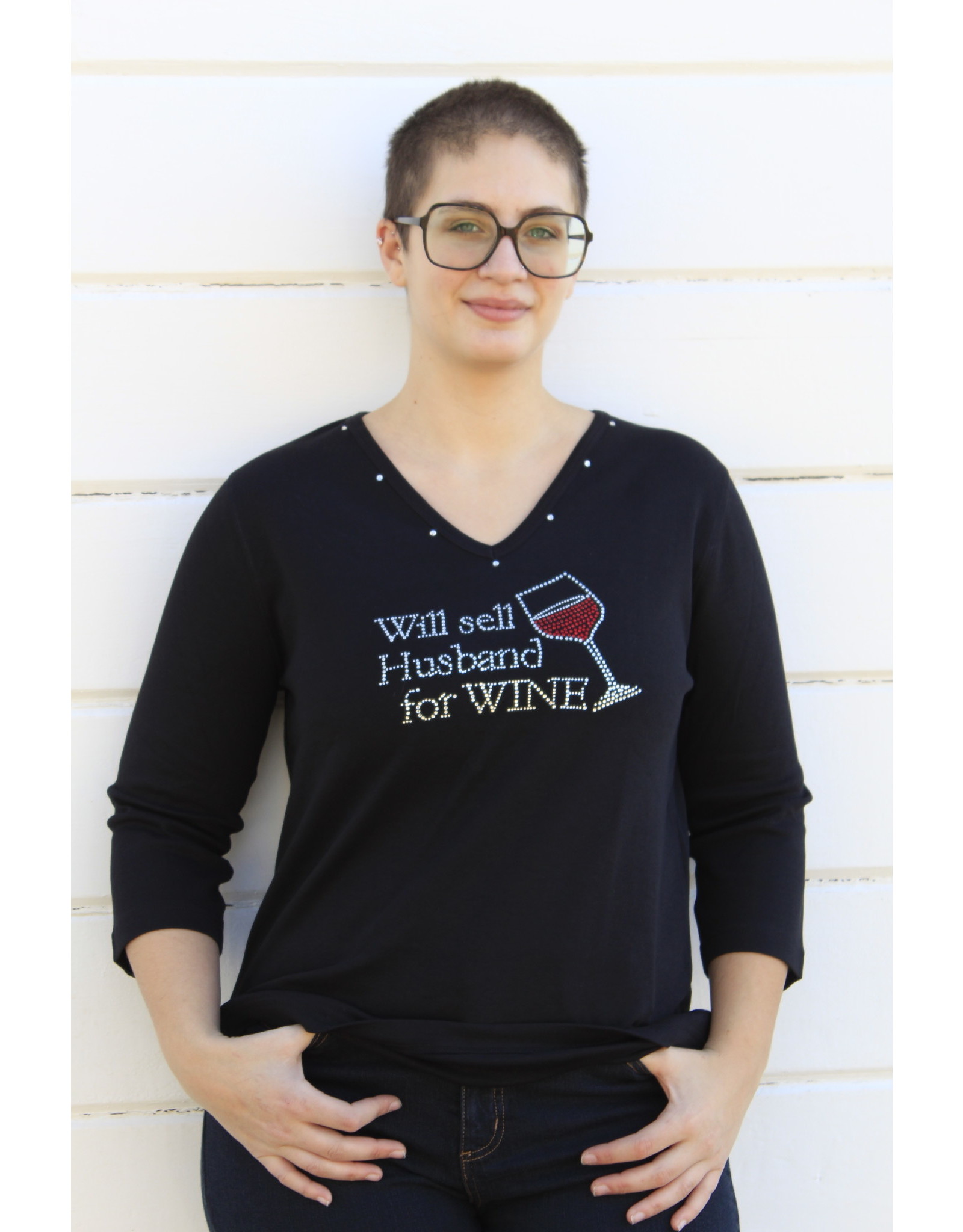 Isaac's Isaac's Will Sell Husband Wine Tee