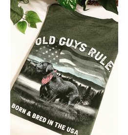 Old Guys Rule Old Guys Rule Born and Bred USA T-Shirt