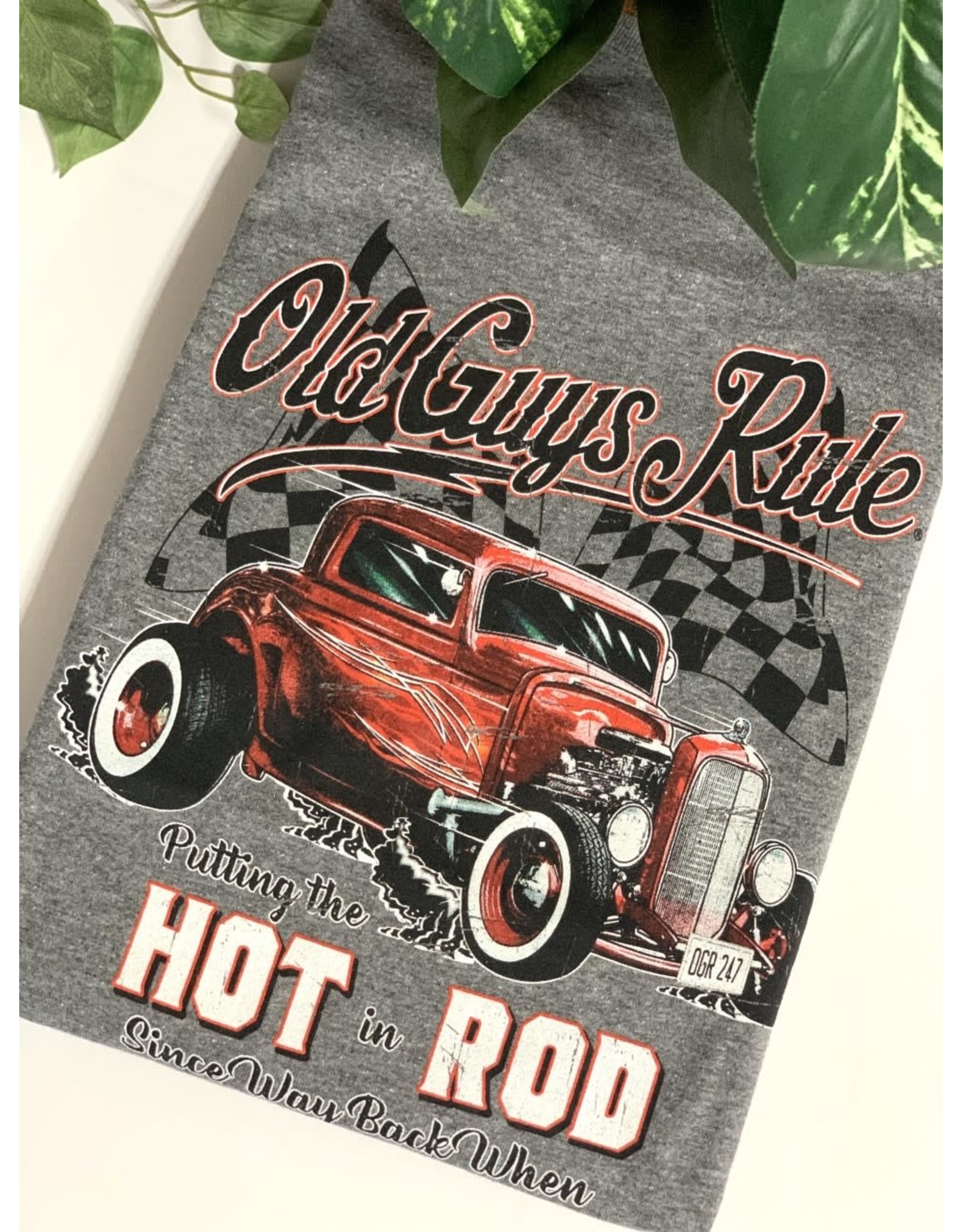 Old Guys Rule Old Guys Rule Red Hot Rod Tee