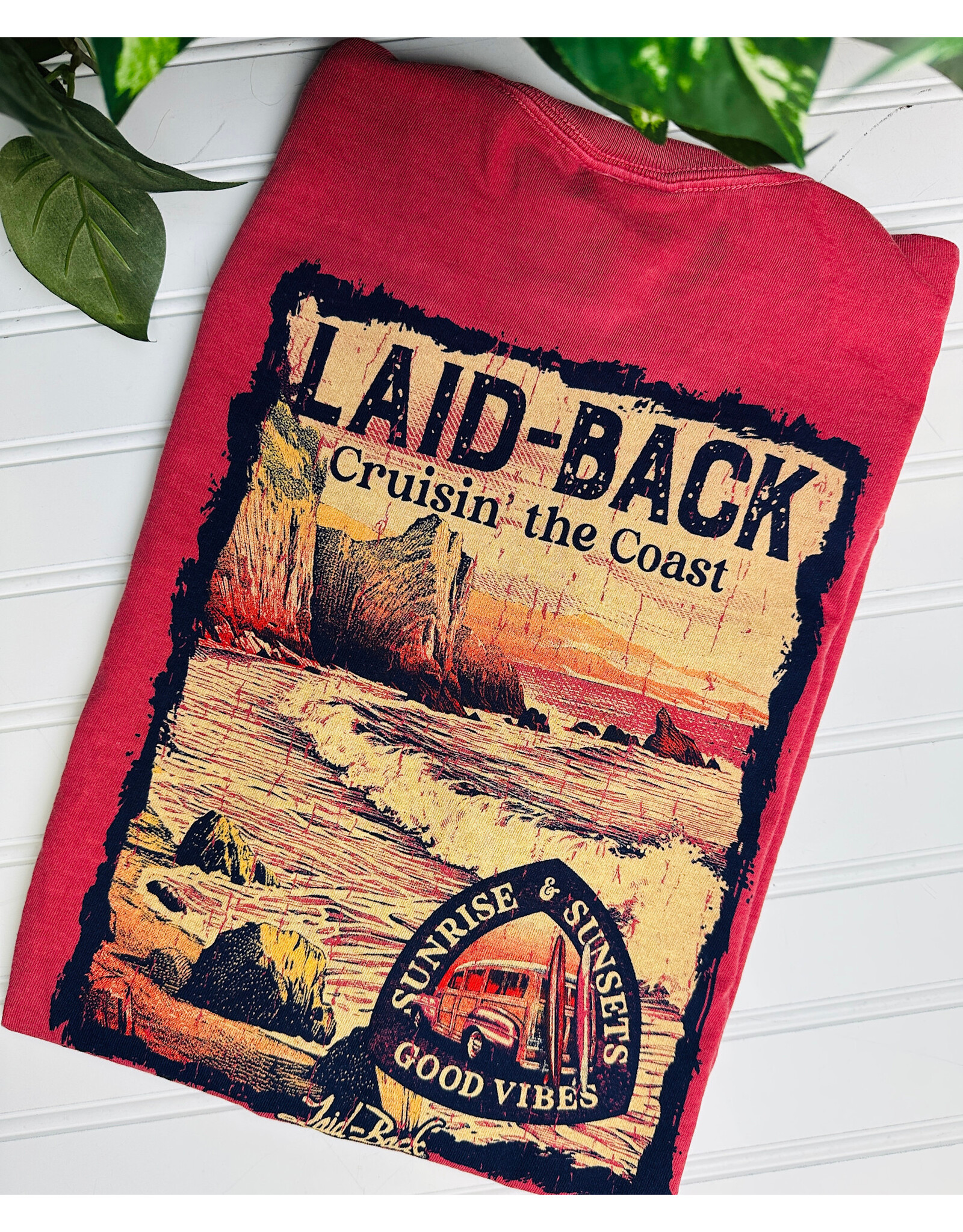 Laid Back Laid Back Chaos Coastal Woodie T-Shirt