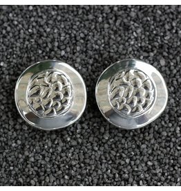 Simon Sebbag Designs Silver Round Button Clip Earring