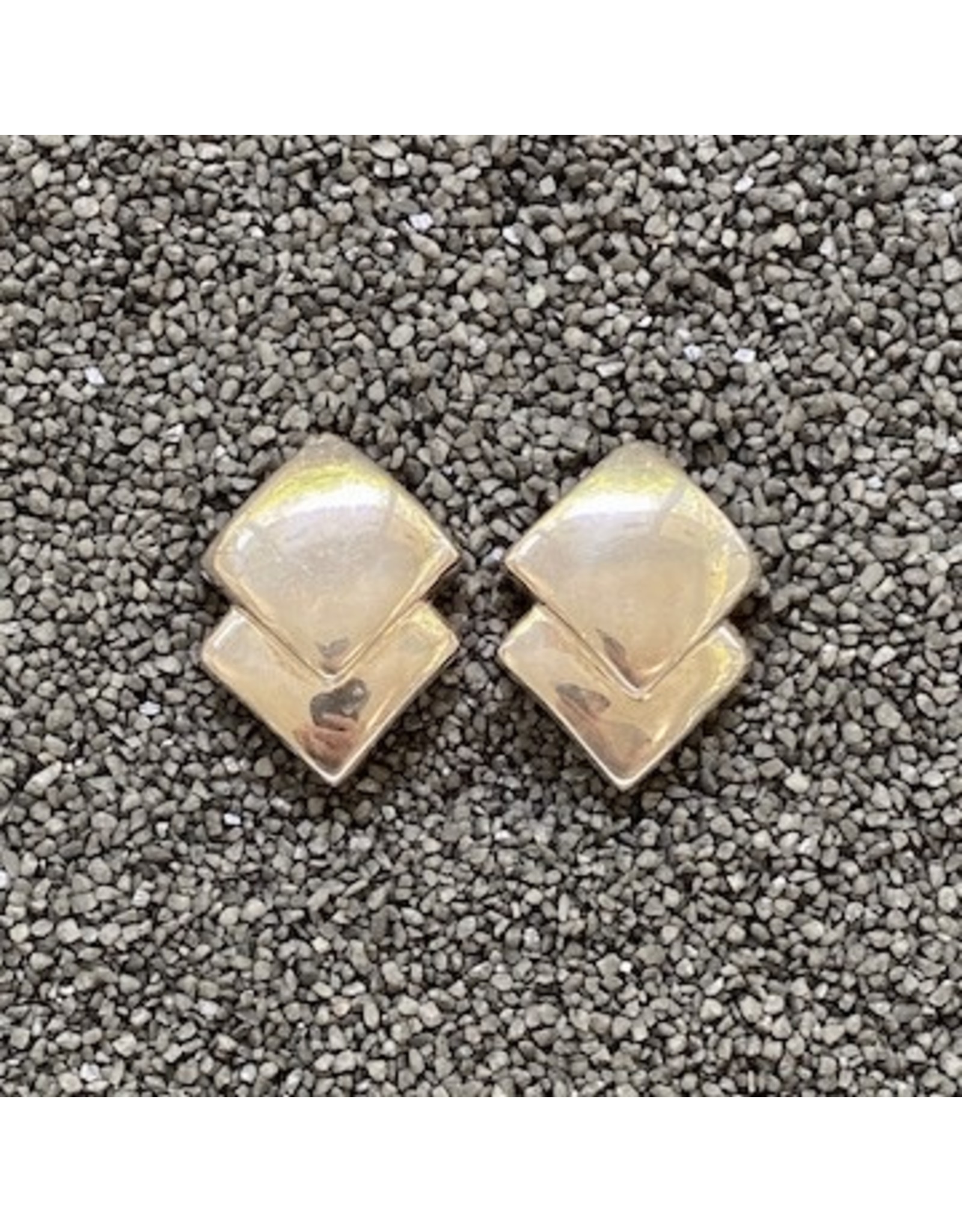 Simon Sebbag Designs Silver Double Diamonds Clip Earring