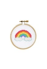 The Stranded Stitch Mini Rainbow Cross Stitch Kit