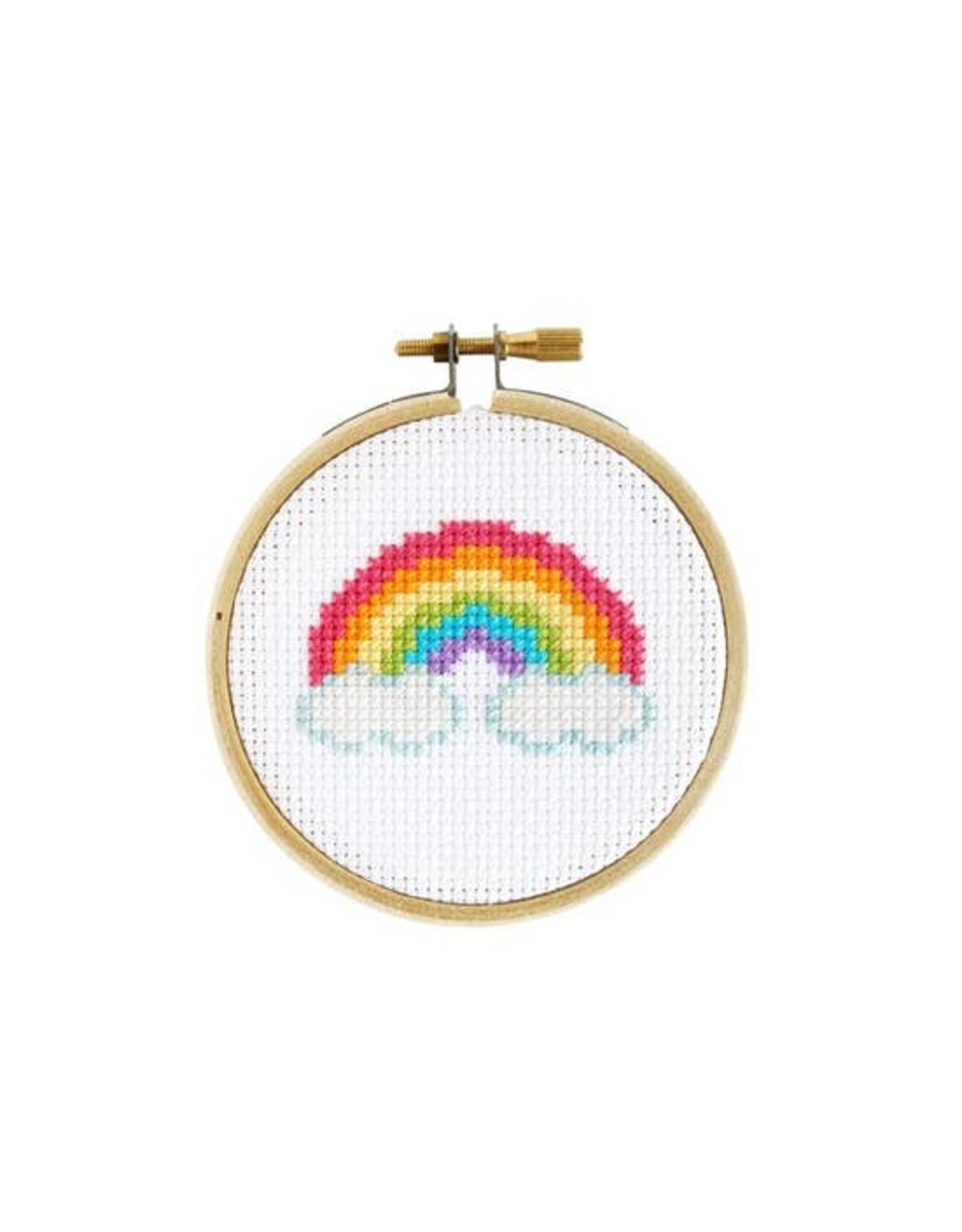 The Stranded Stitch Mini Rainbow Cross Stitch Kit