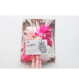 Hello Dear Heart Macrame Rainbow Kits for Kids: Pink
