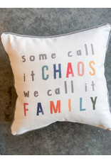 Little Birdie Some Call it Chaos Family Piped Pillow